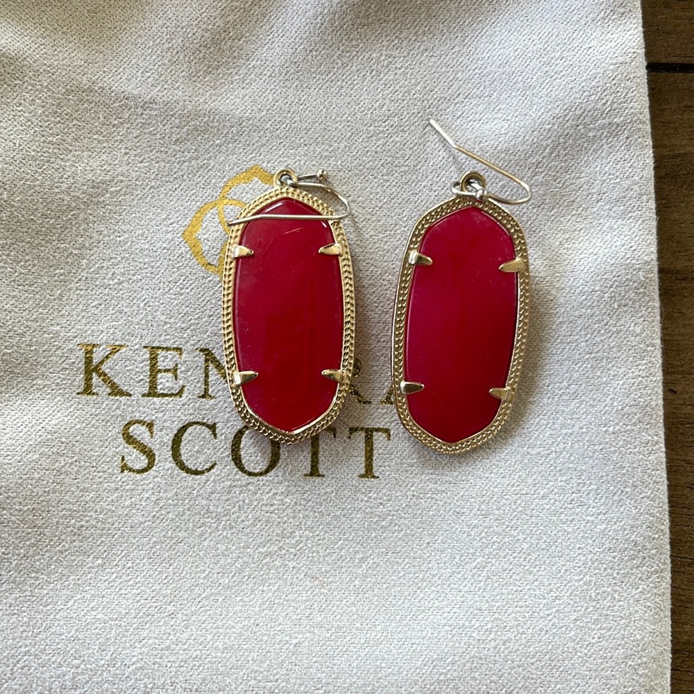 Red Kendra Scott Elle Earrings